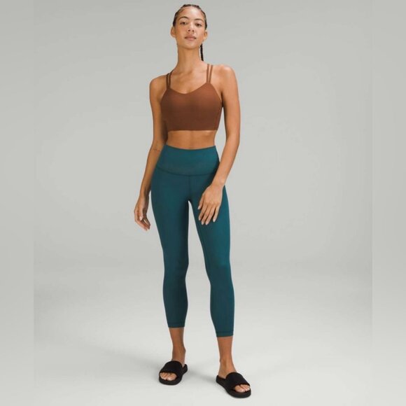 Lululemon Align Ribbed High-Rise Pant 25" Green Jasper - Picture 2 of 10
